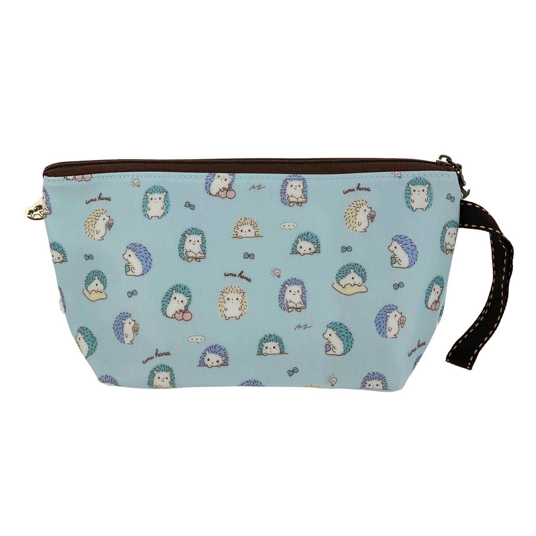 Baby Blue Hedgehog Dumpling Cosmetic Bag Cosmetic Bag Tworgis 