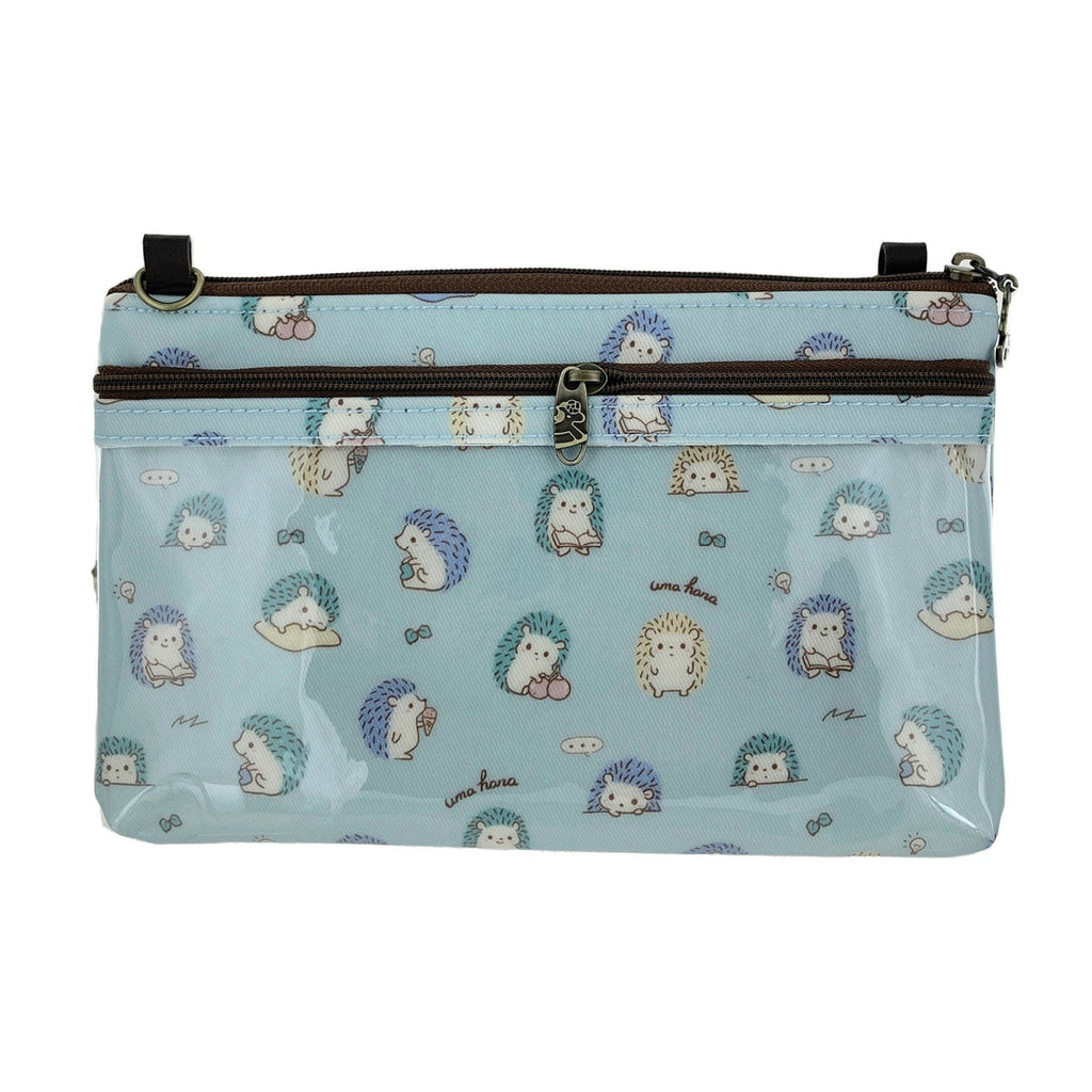 Baby Blue Hedgehog Zipper Crossbody