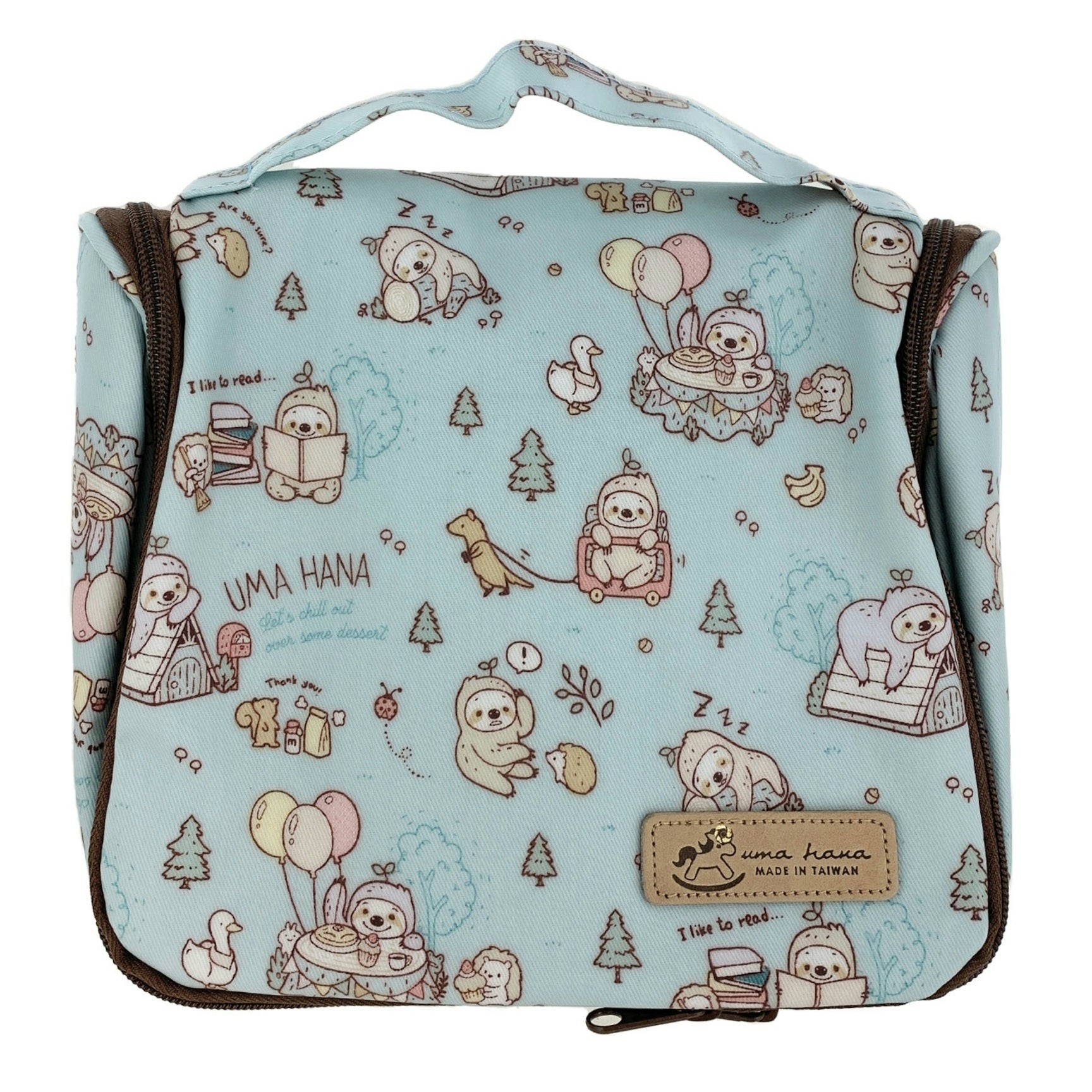 Baby Blue Sloth Toiletry Bag