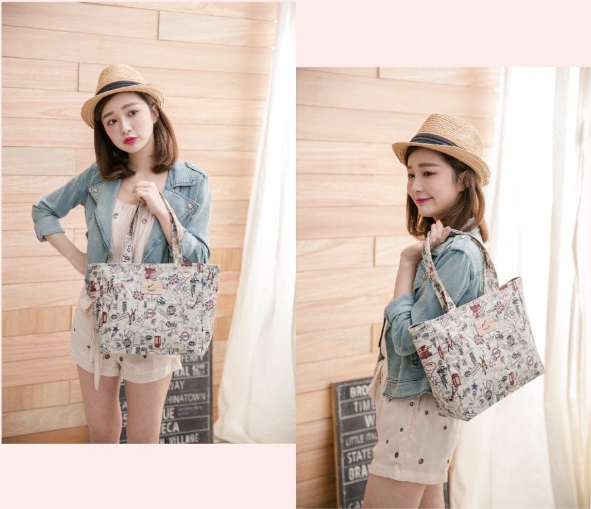 Teal Snow Corgi Medium Tote Tote Tworgis 
