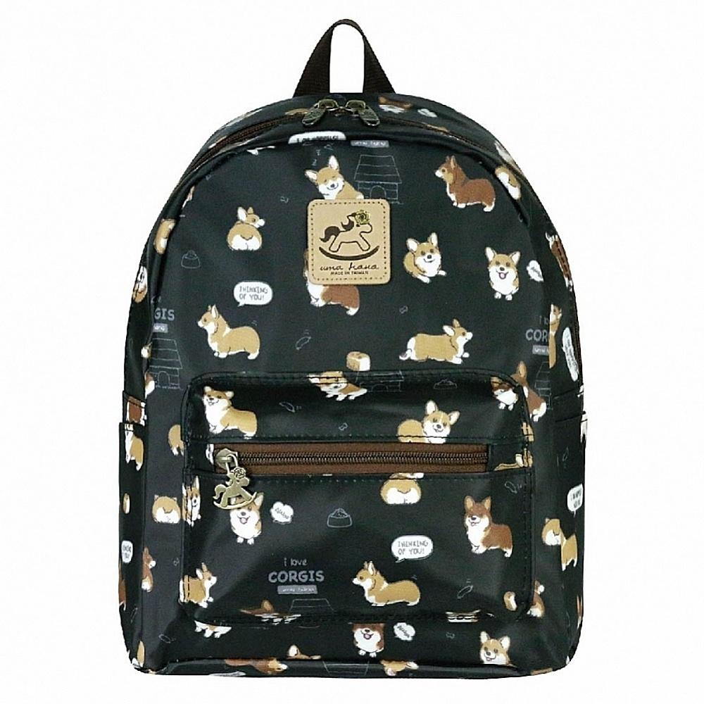 Black Corgi Puppy Small Backpack Tworgis 
