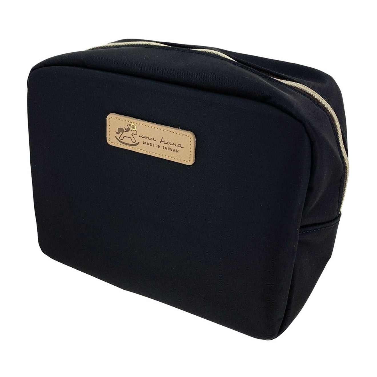 Black Cube Cosmetic Bag