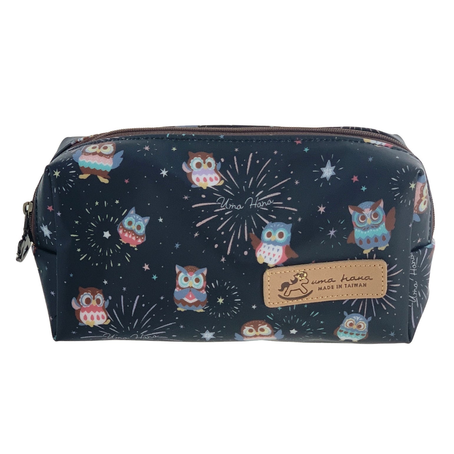 Black Nocturnal Sparks Rectangle Cosmetic Bag