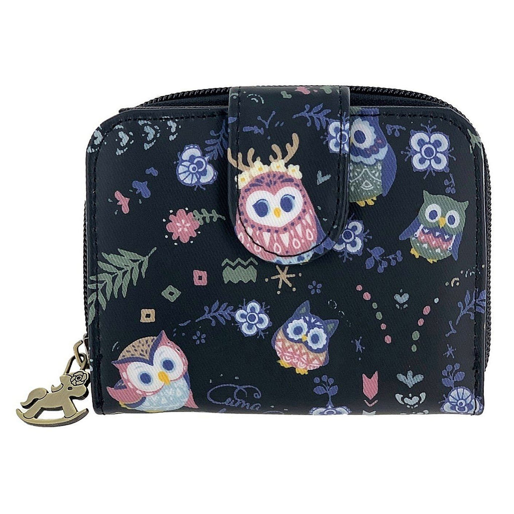 Black Owl Gardens Short Wallet Wallet Tworgis 