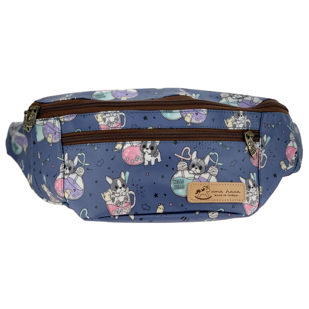 Blue Boba Frenchie Fanny Pack