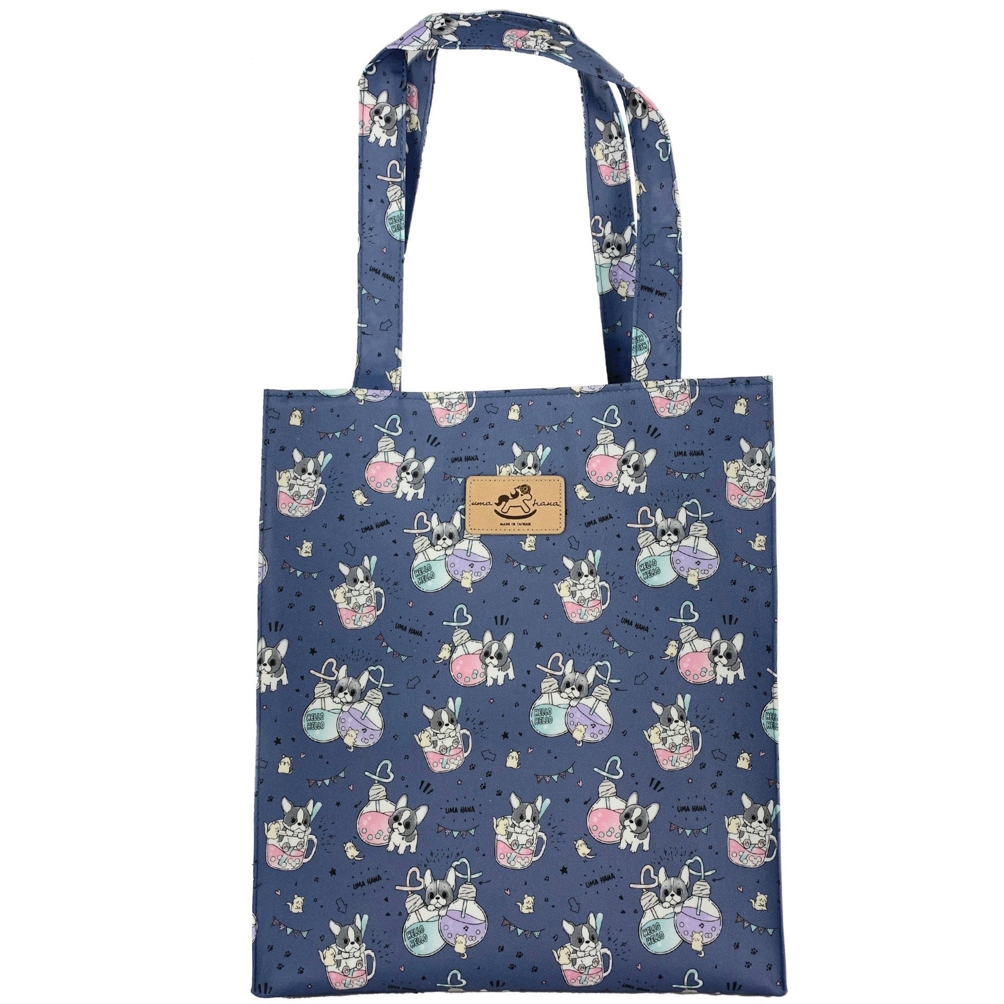 Blue Boba Frenchie Large Tote