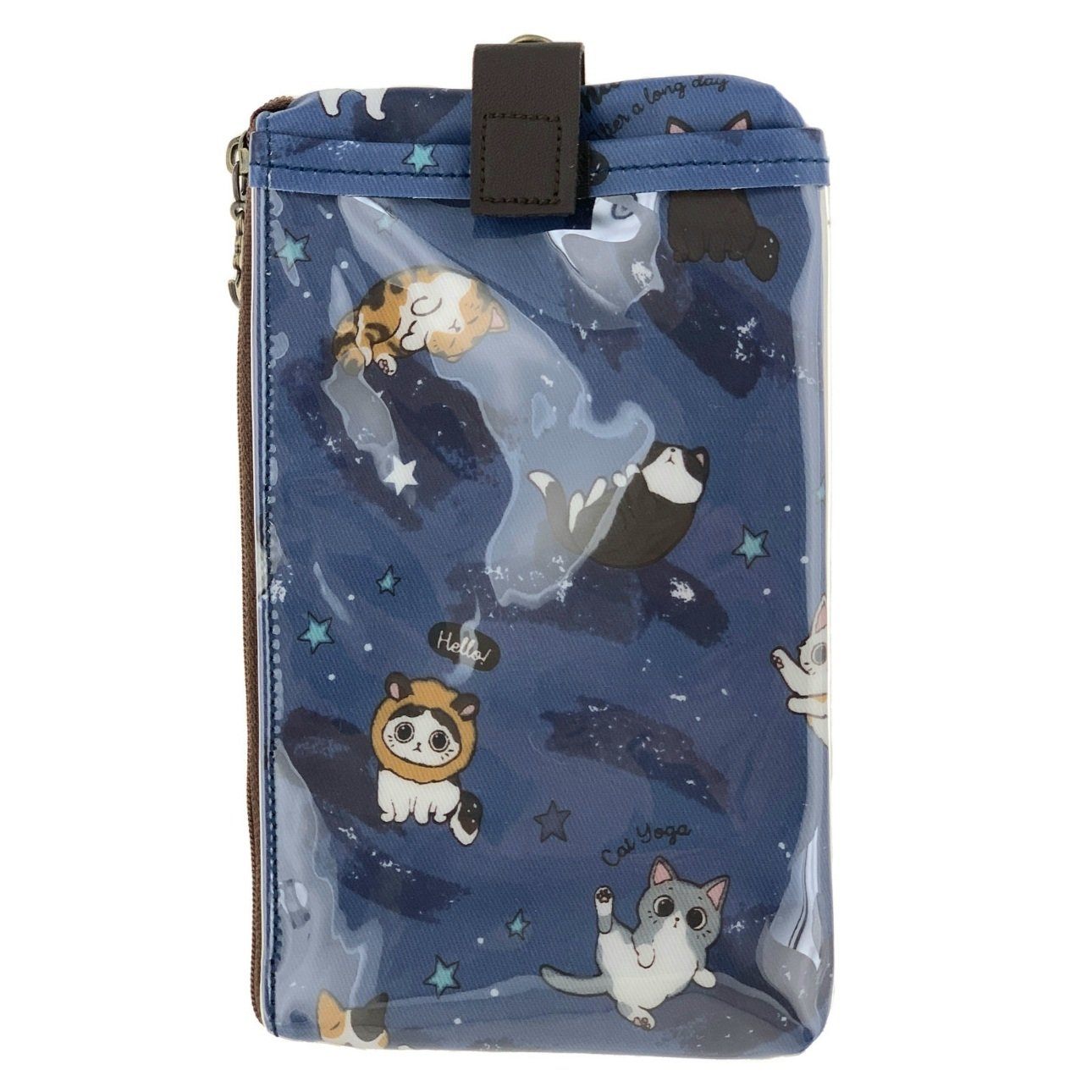 Blue Cat Yoga Phone Pouch Phone Pouch Tworgis 