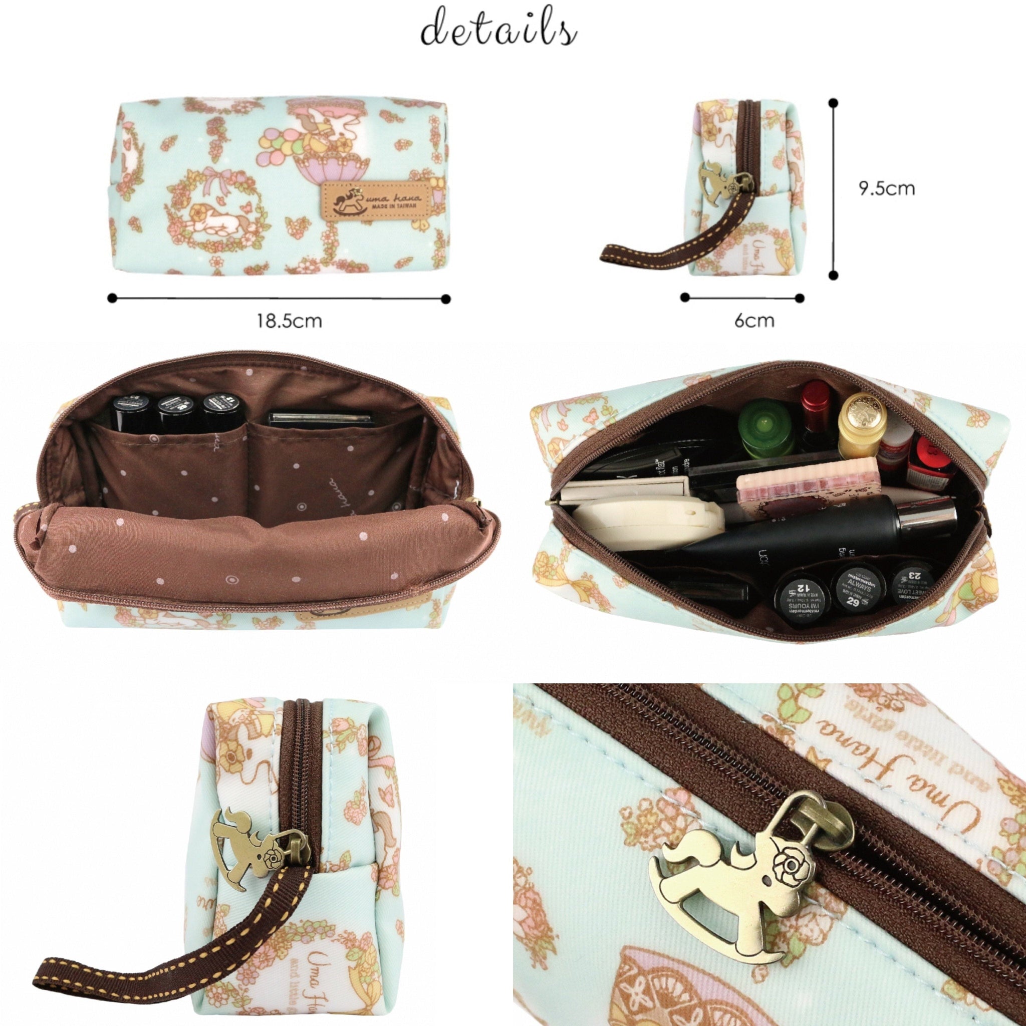 Black Bubble Tea Corgi Rectangle Cosmetic Bag Cosmetic Bag Tworgis 