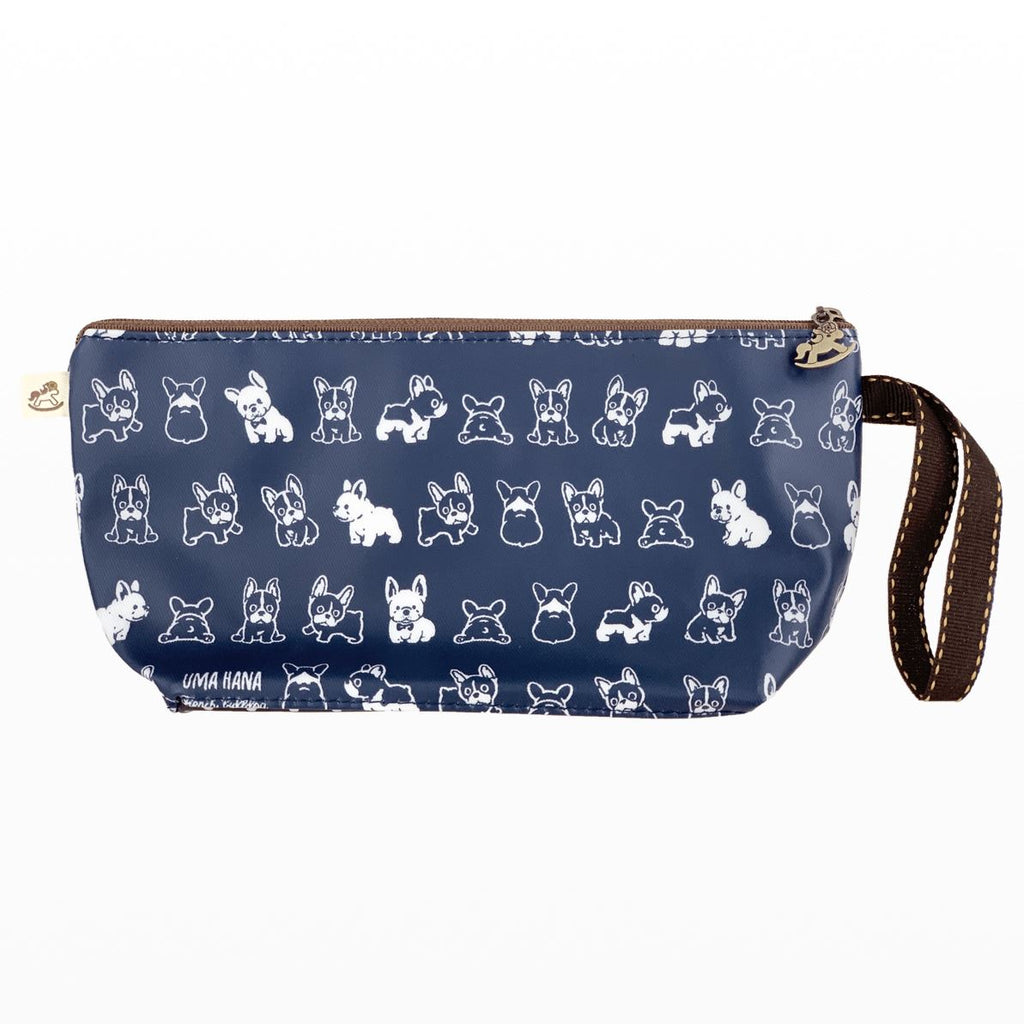 Blue French Bulldog Dumpling Cosmetic Bag Cosmetic Bag Tworgis 