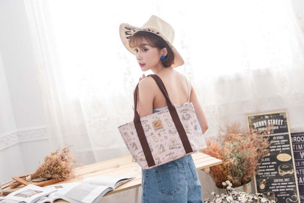 Blue French Bulldog Dumpling Tote Tote Tworgis 