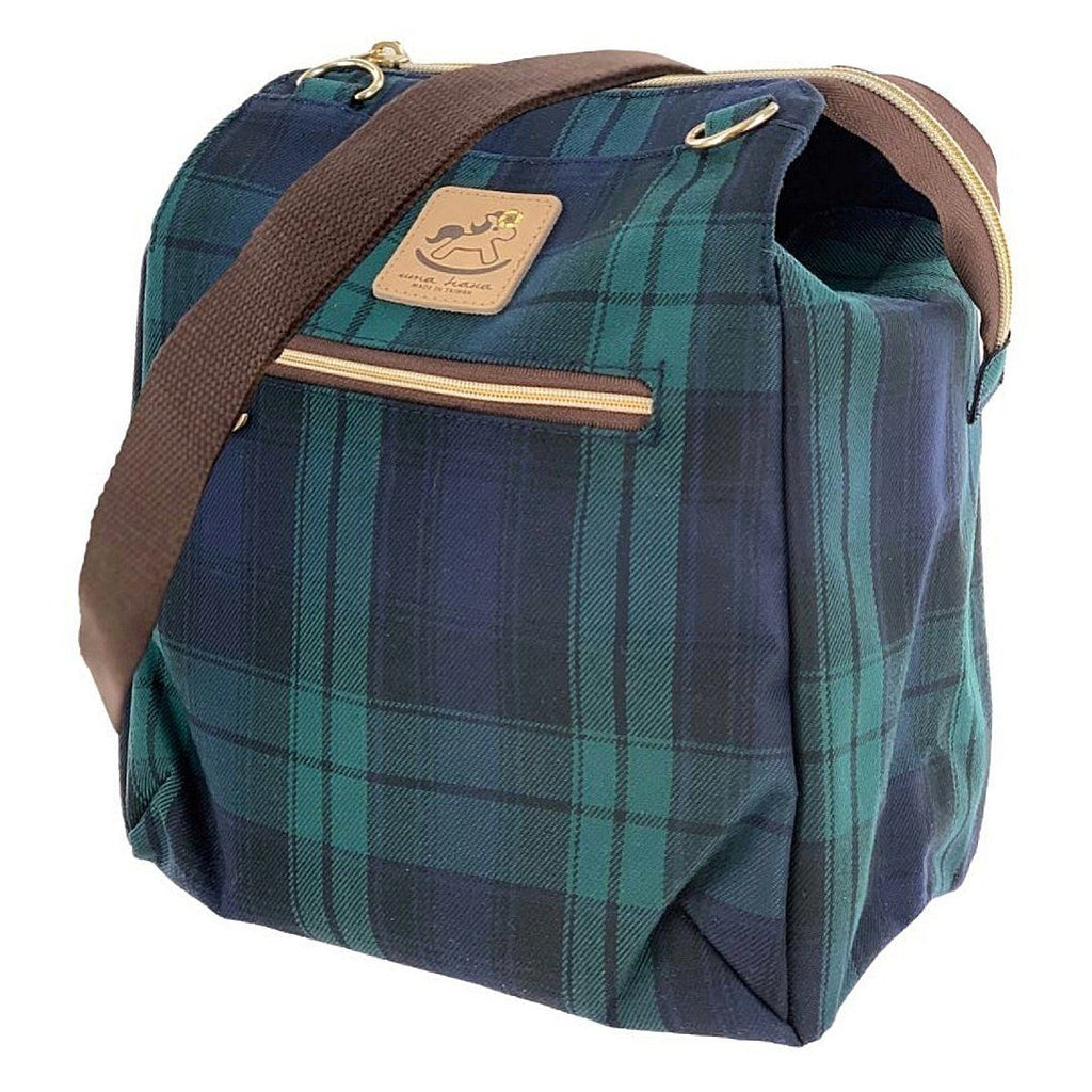 Blue & Green Tartan Plaid Multipurpose Bag Multipurpose Bag Tworgis 