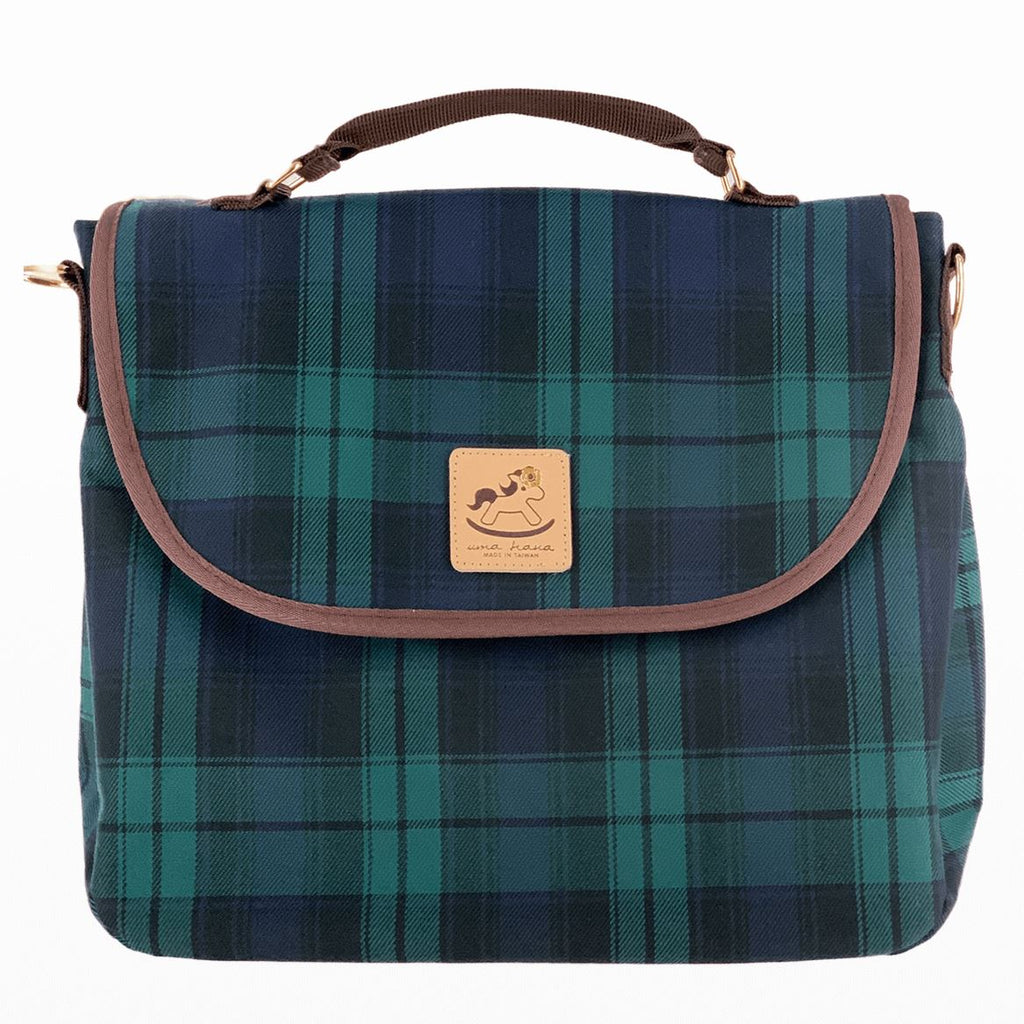 Blue & Green Tartan Plaid Triple Usage Bag Triple Usage Bag Tworgis 
