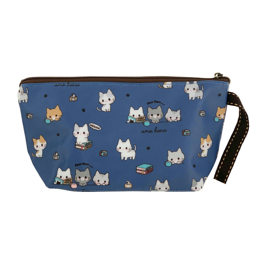 Blue Meow Cat Dumpling Cosmetic Bag Cosmetic Bag Tworgis 