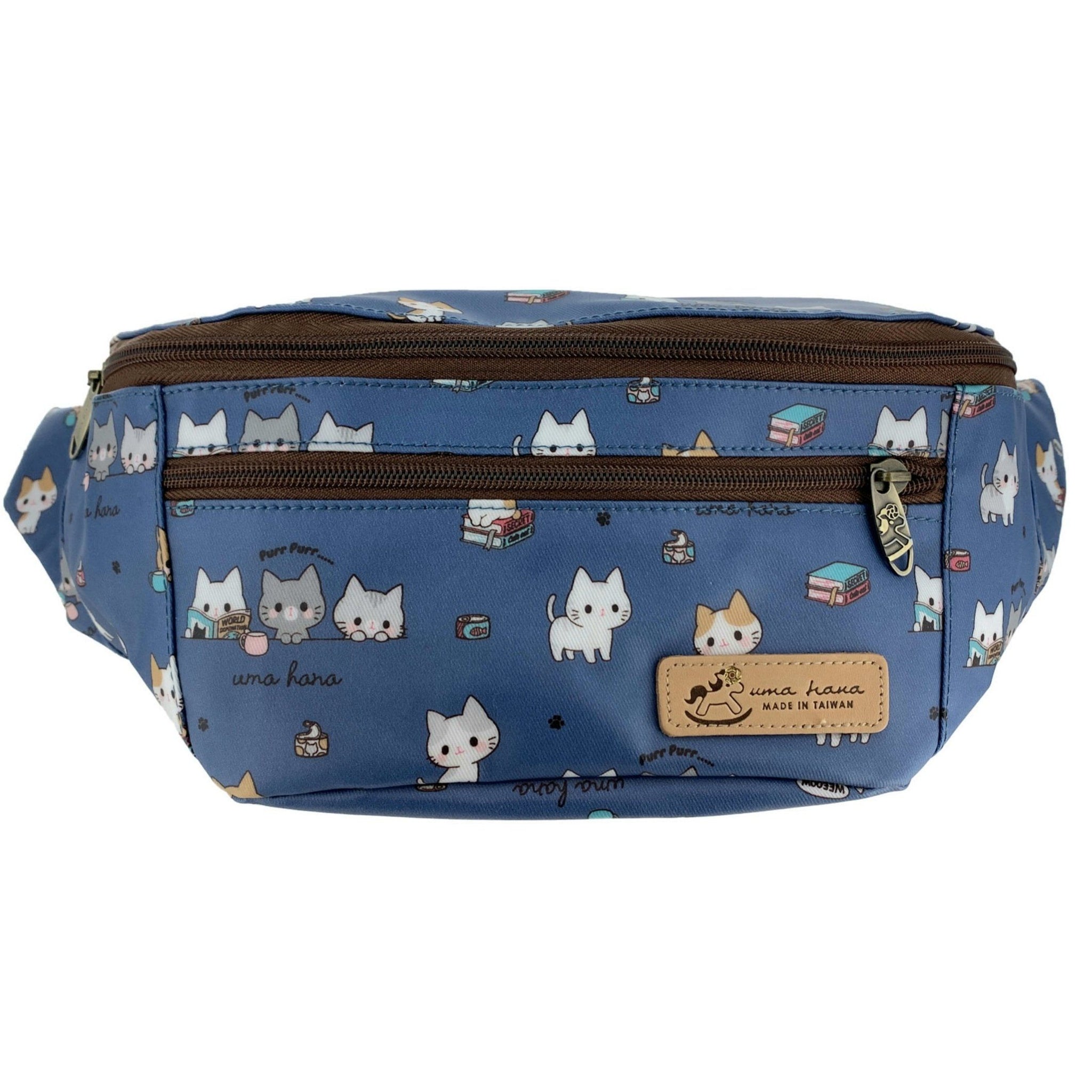 Blue Meow Cat Fanny Pack Fanny Pack Tworgis 