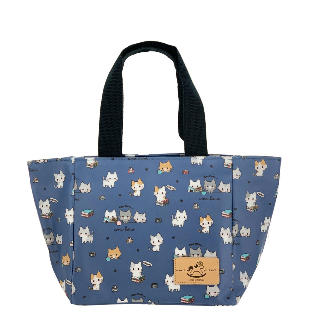 Blue Meow Cat Square Handbag Handbag Tworgis 
