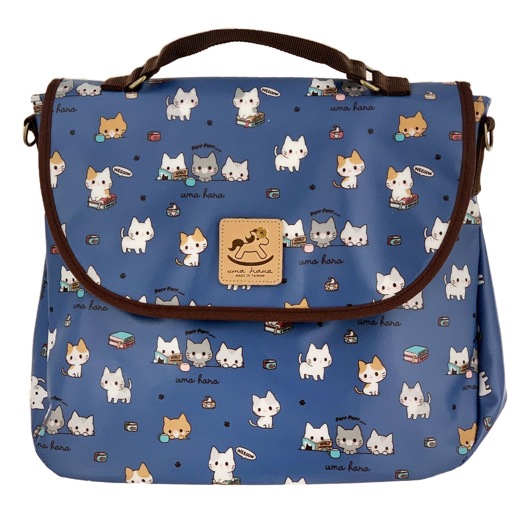 Blue Meow Cat Triple Usage Bag Triple Usage Bag Tworgis 