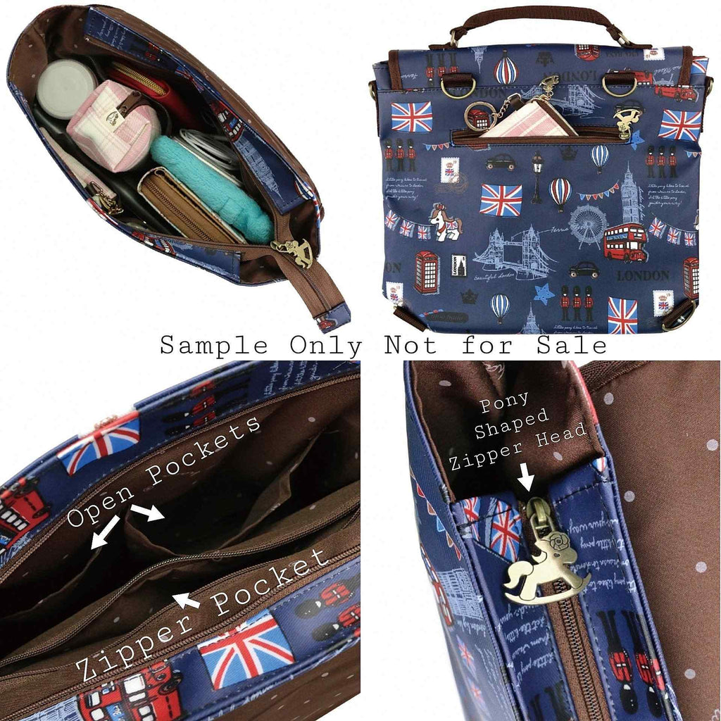 Blue Poodle in Paris Triple Usage Bag Triple Usage Bag Tworgis