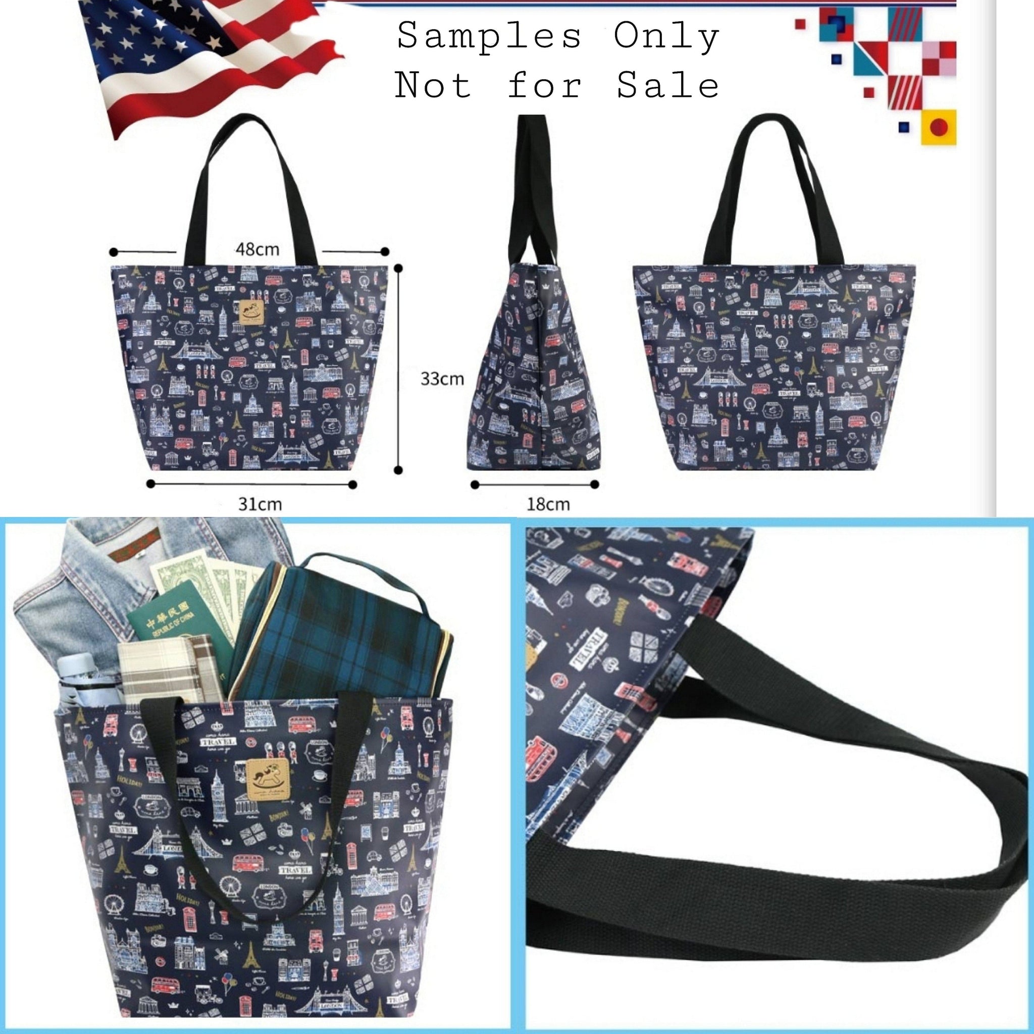 Blue Sumo Shiba Large Travel Tote Tote Tworgis 