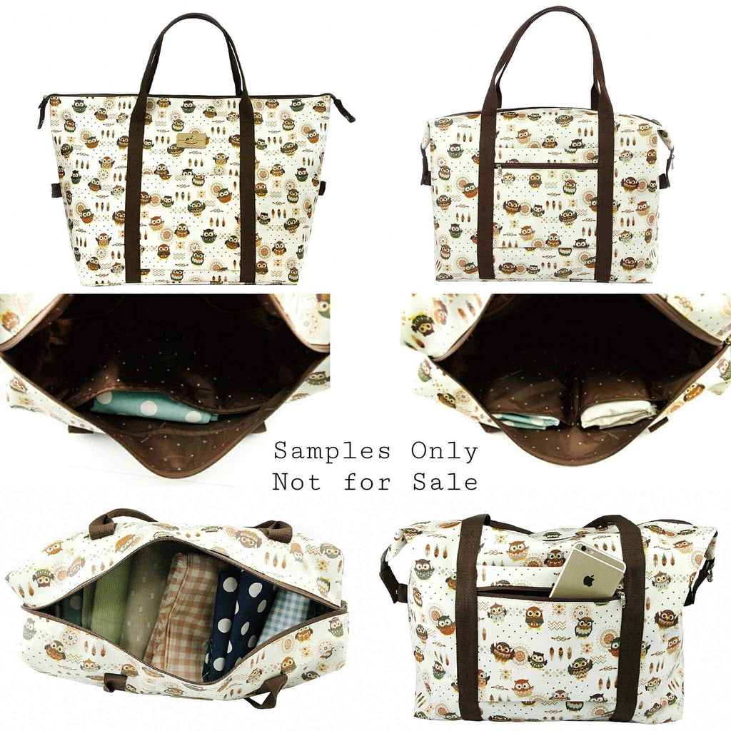 Blue Snow Corgi Extra Large Travel Tote