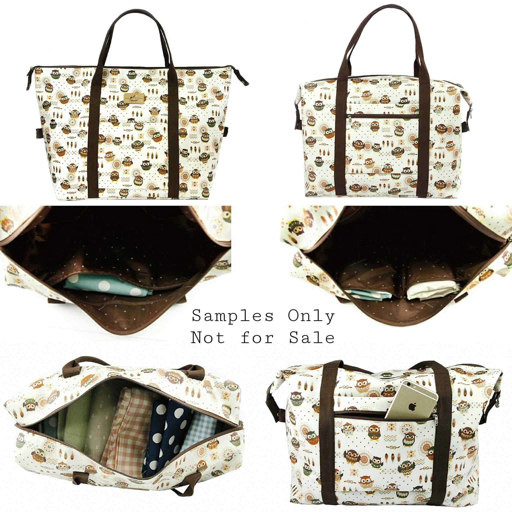 Blue Snow Corgi Extra Large Travel Tote