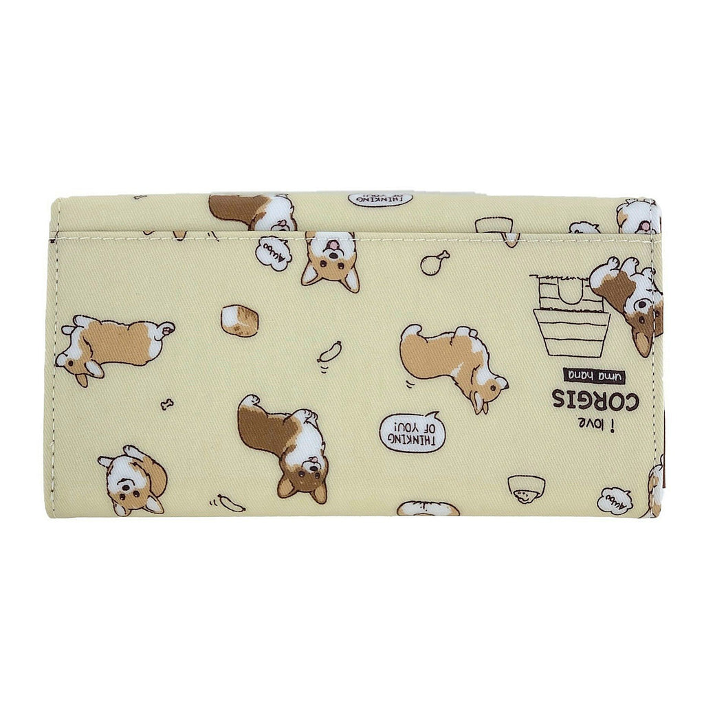 Cream Corgi Puppy Multifunctional Wallet Wallet Tworgis 