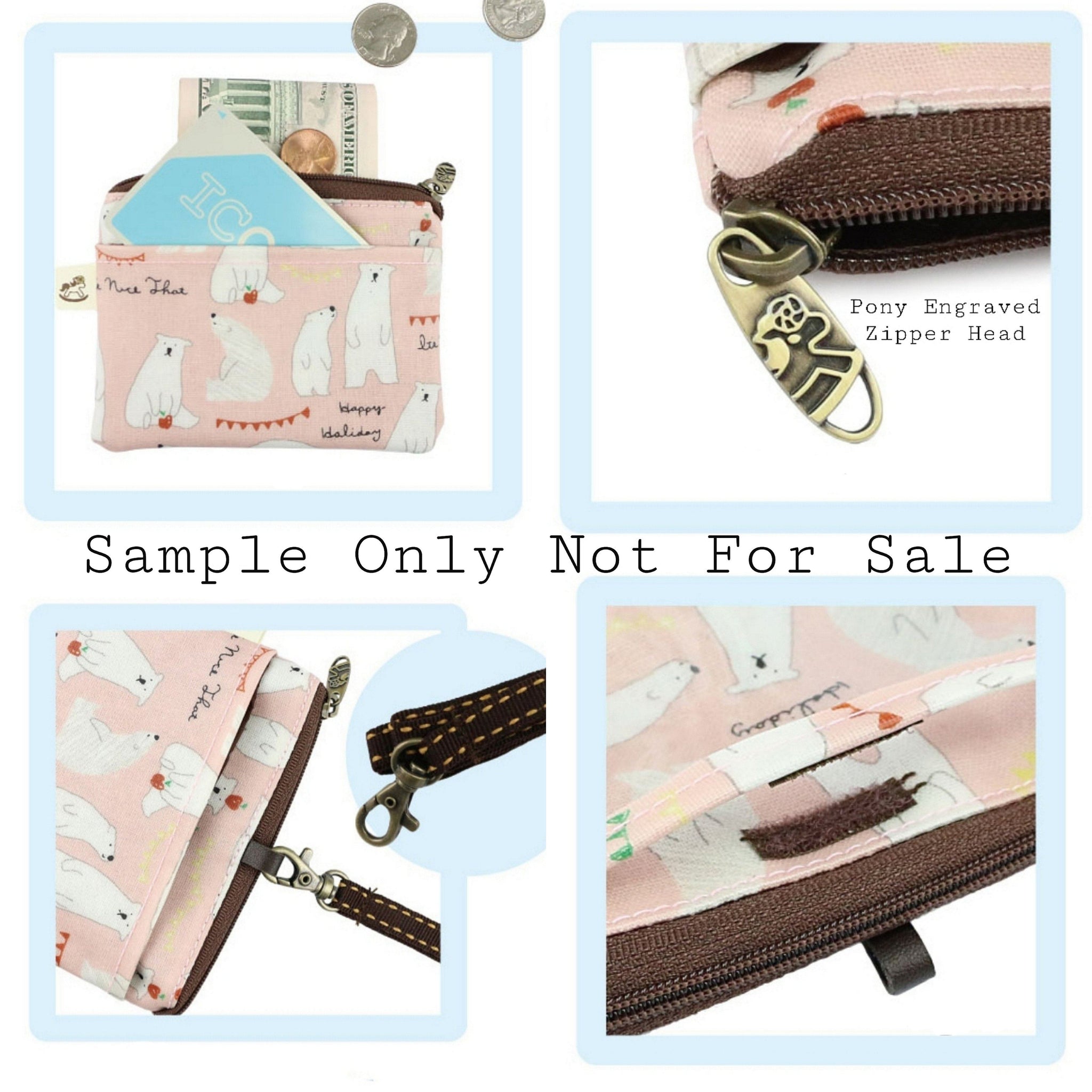 Light Blue Meow Cat Card & Coin Purse Card & Coin Purse Tworgis 