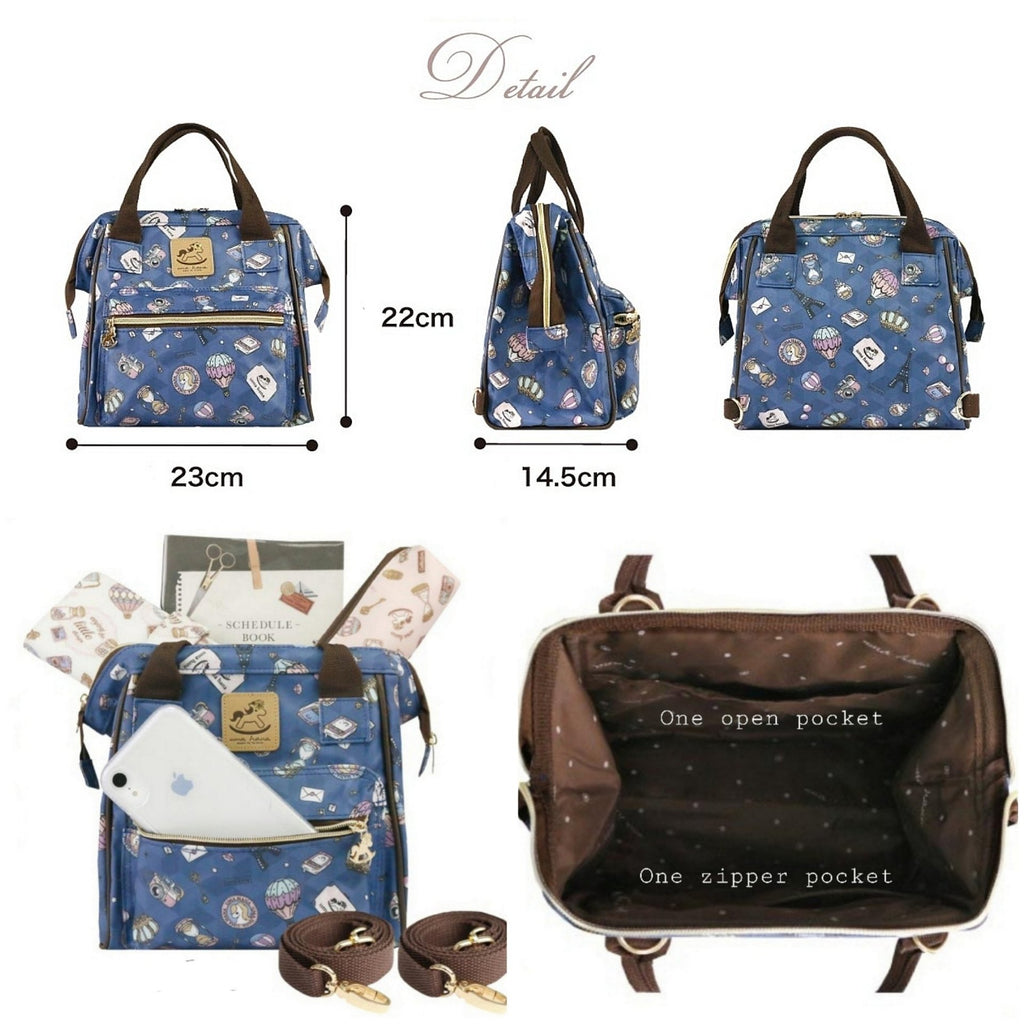 Midnight Blue Shiba Inu Small Triple Usage Bag Triple Usage Bag Tworgis 