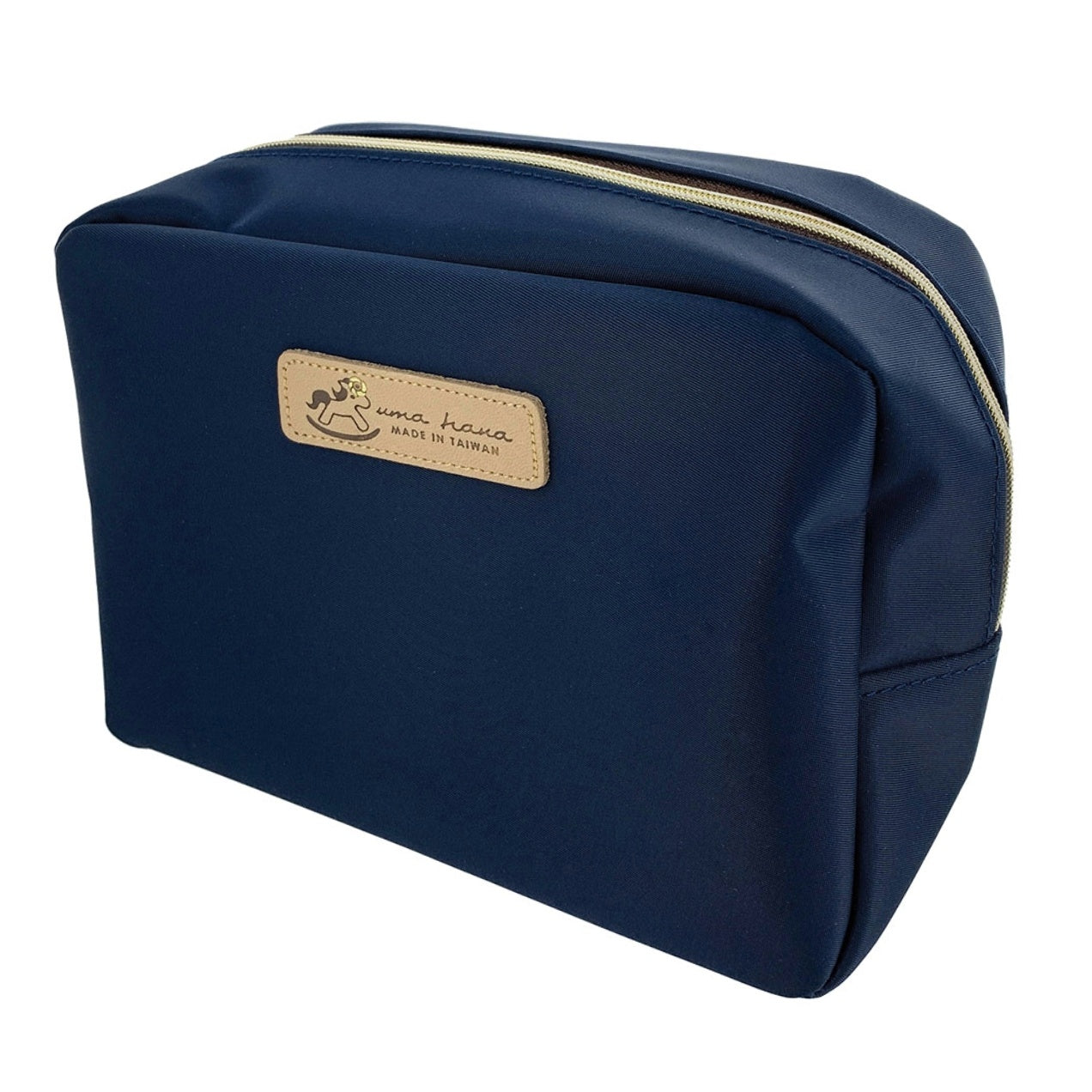 Navy Blue Cube Cosmetic Bag