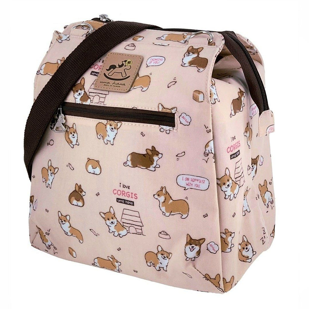 Peach Corgi Puppy Multipurpose Bag Multipurpose Bag Tworgis 