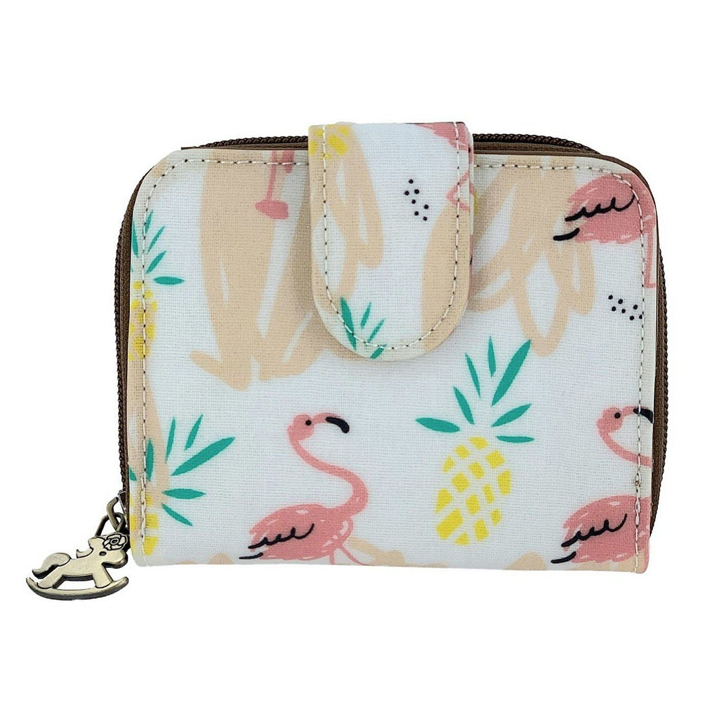 Peach Flamingo Paradise Short Wallet Wallet Tworgis 