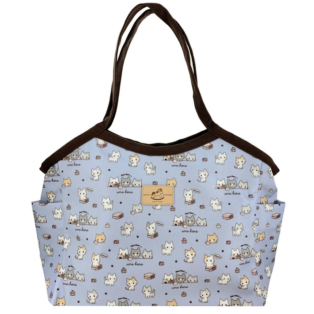 Periwinkle Meow Cat New Large Tote