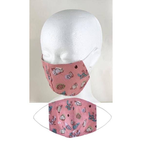 Pink Cactus Mask Face Mask Tworgis 