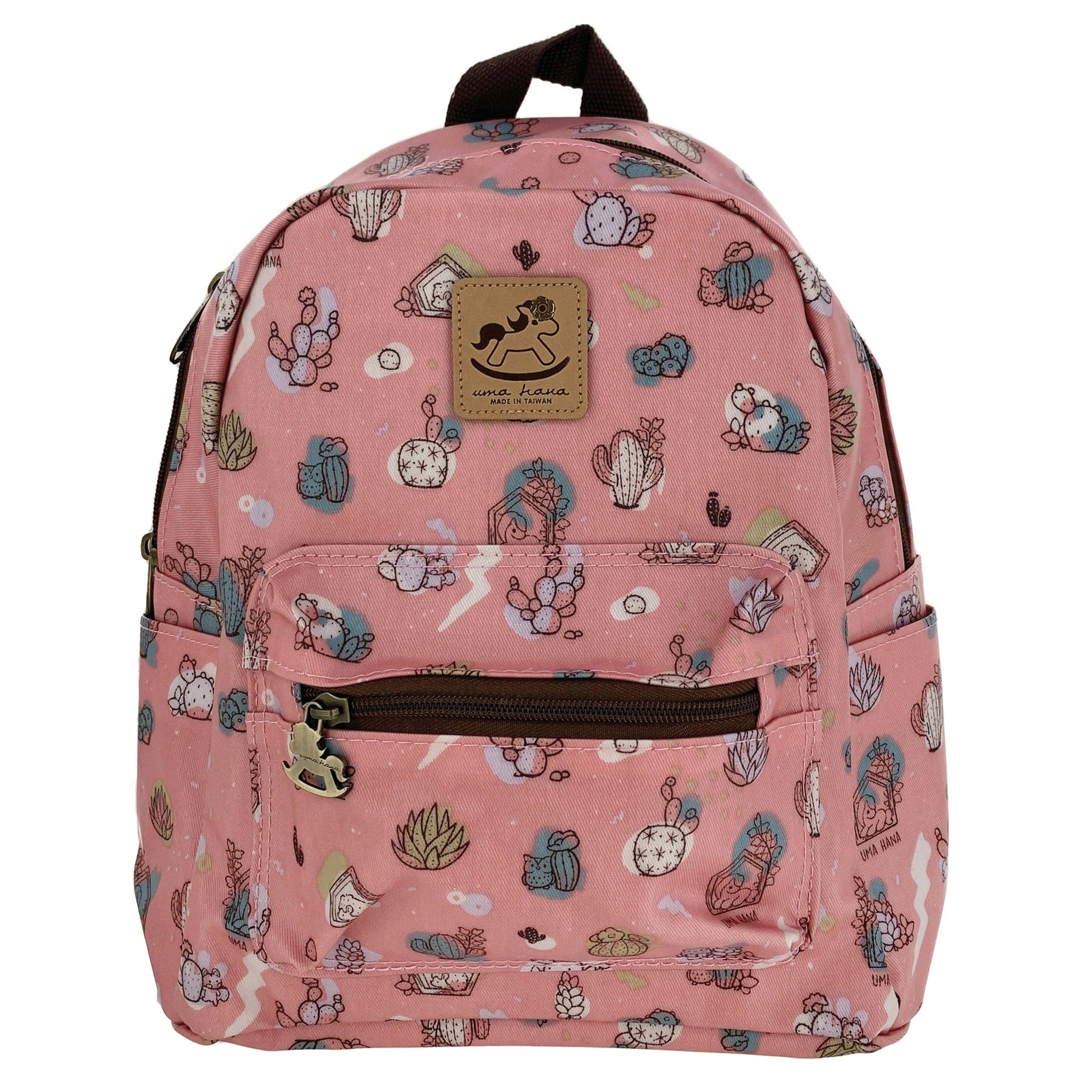 Pink Cactus Small Backpack