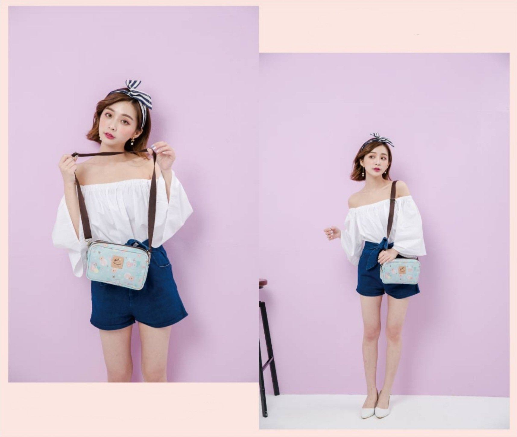 Pink Corgi Adventure Double Zipper Crossbody Crossbody Tworgis 