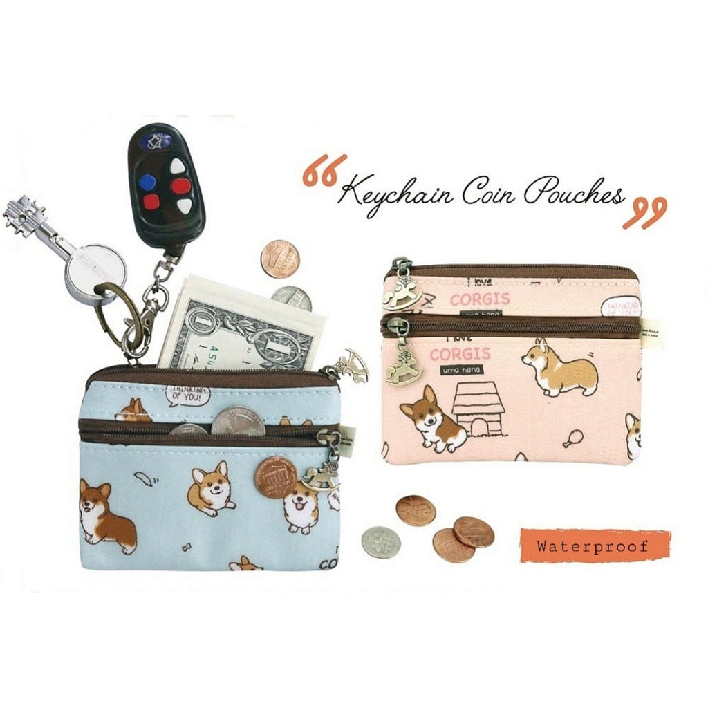 Pink Crumbs & Kittens Keychain Coin Purse