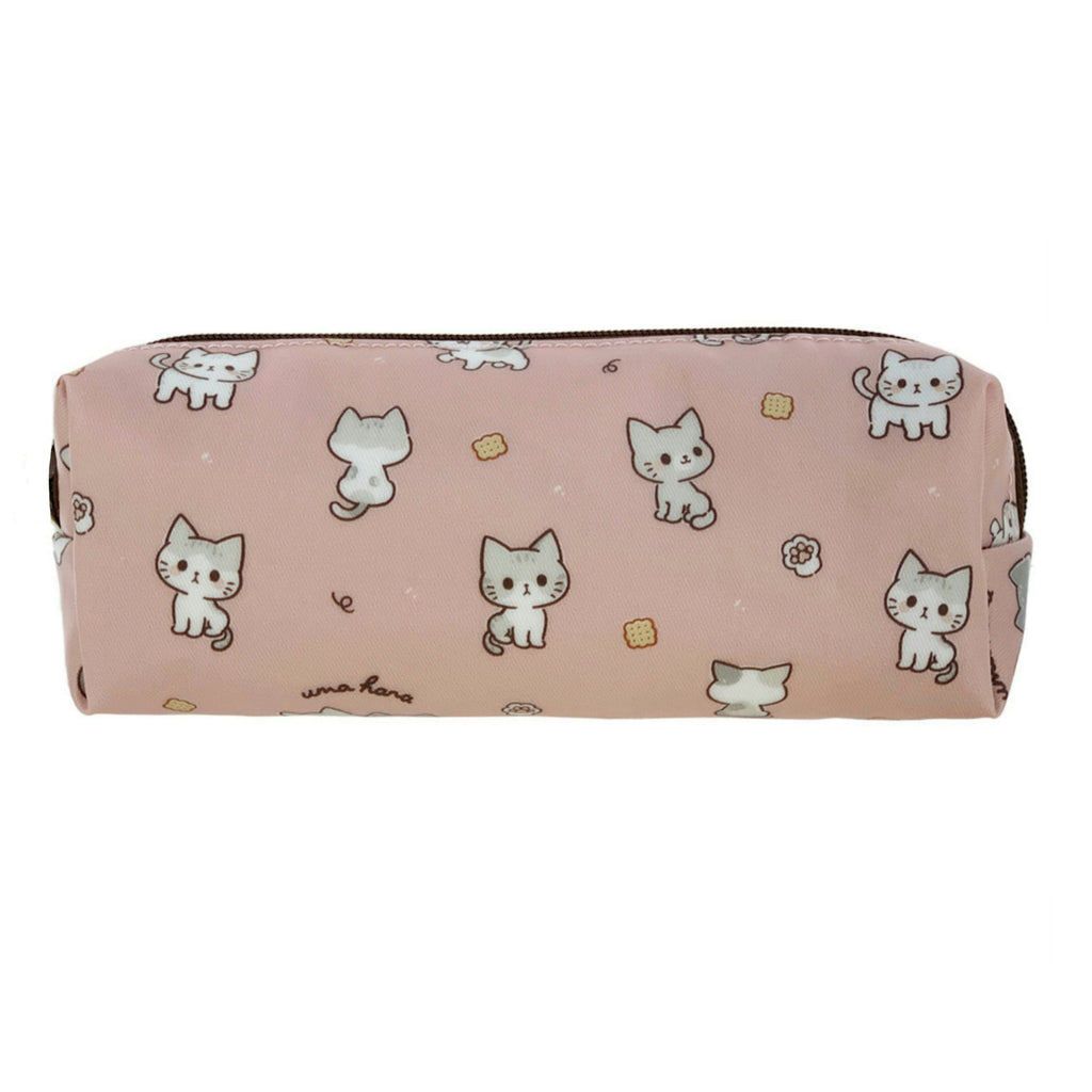 Pink Crumbs & Kittens Large Pencil Case