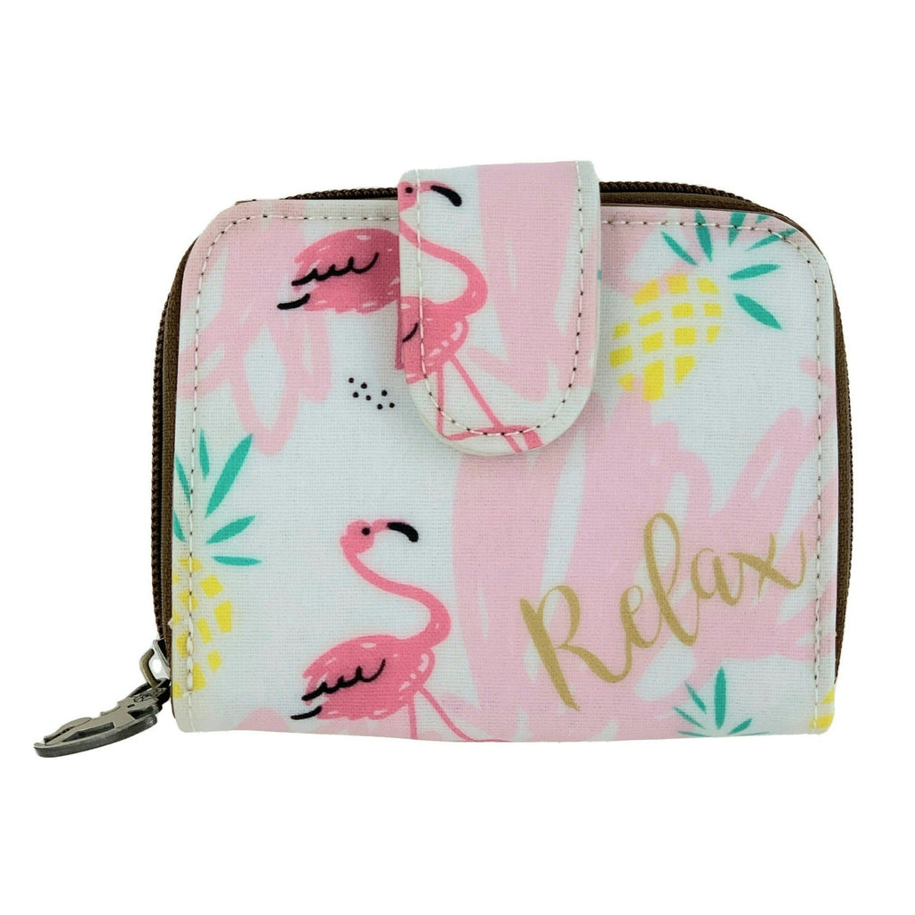 Pink Flamingo Paradise Short Wallet Wallet Tworgis 
