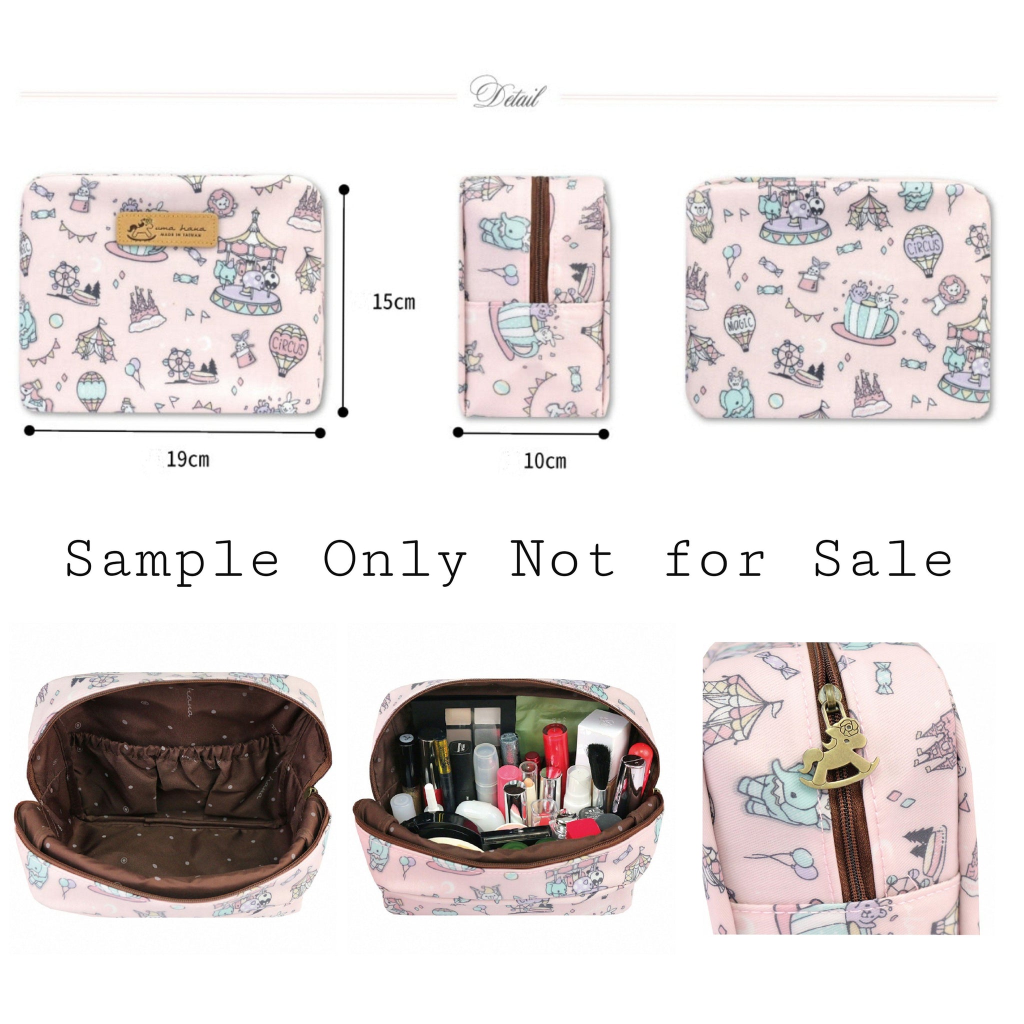 Pink Happy Taiwan Cube Cosmetic Bag Cosmetic Bag Tworgis 