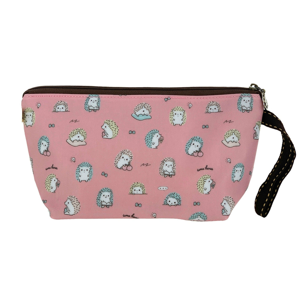 Pink Hedgehog Dumpling Cosmetic Bag Cosmetic Bag Tworgis 
