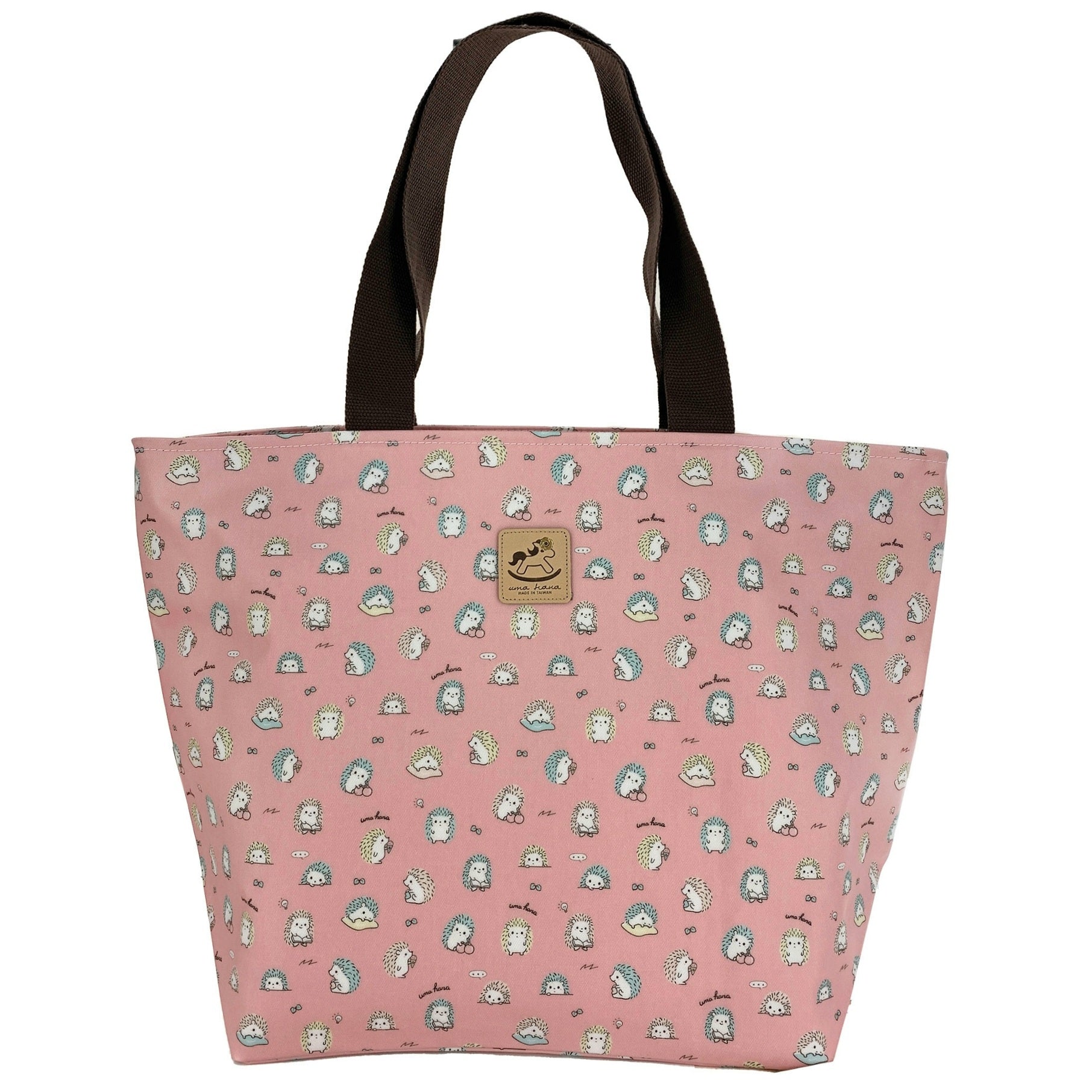 Pink Hedgehog Large Travel Tote