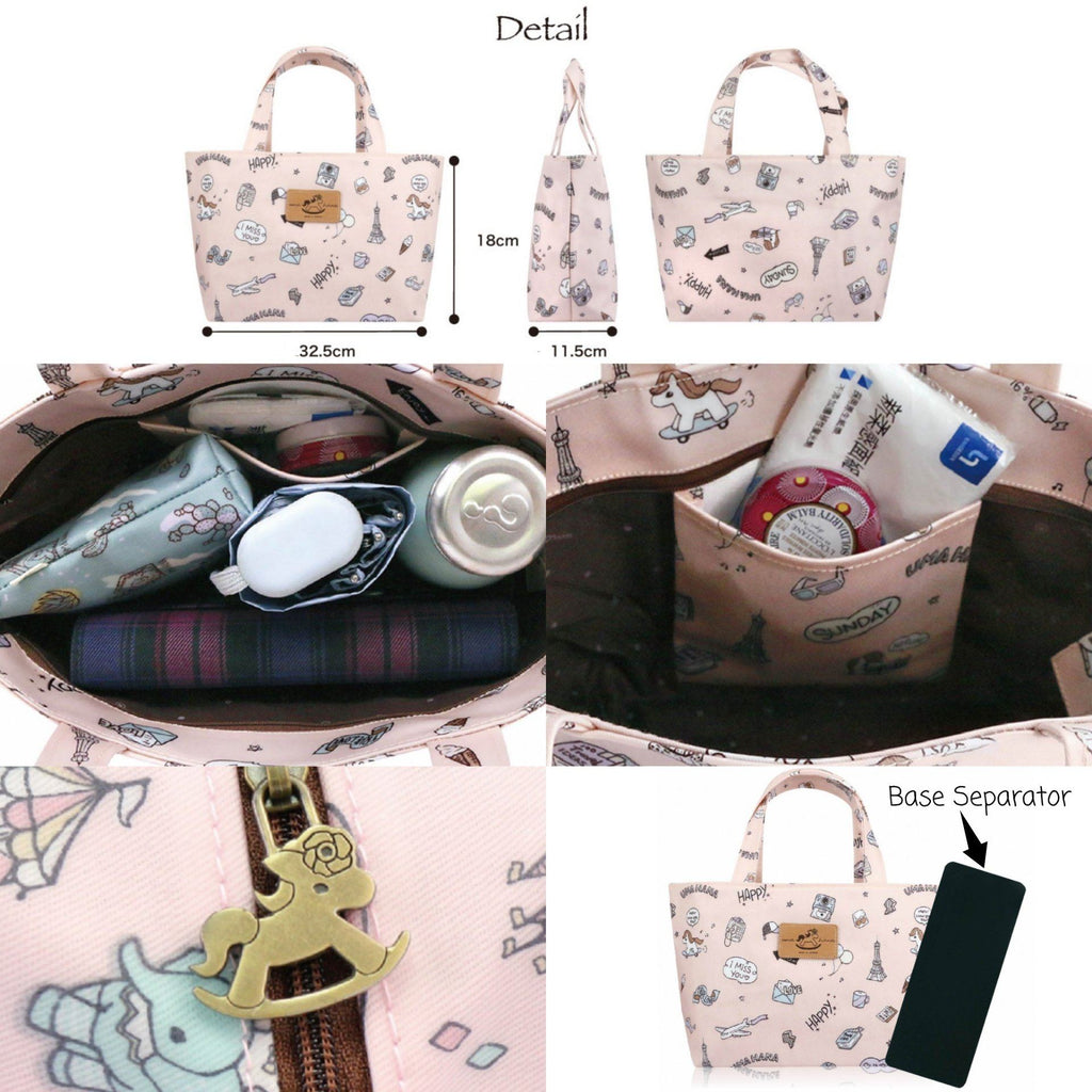Pink Snow Corgi Small Handbag Handbag Tworgis 