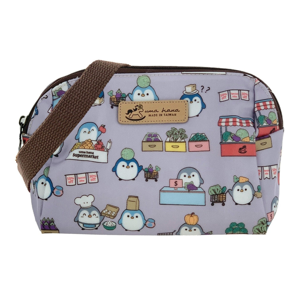 Purple Penguin Market Mufe Crossbody Bag